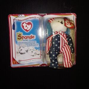 Ty McDonalds Bear Spangle International Plush Doll 2000 Vintage VTG